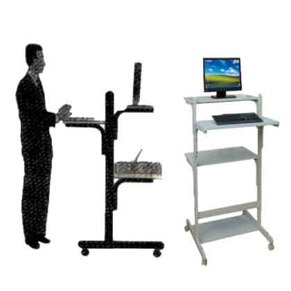 T2168 computer stand set up for standing posture