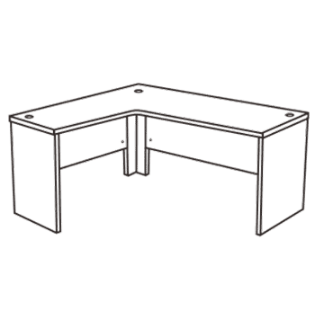 rectanuglar laminated main desk picture