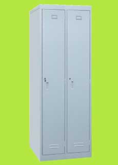 lk102 dual compartment steel hanger locker