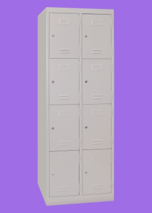lk408 double column 8 compartment steel locker