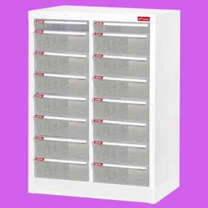 a4M2-14X2 double column data chest with 14 A4-H drawers &amp; 2 a4-p drawers 