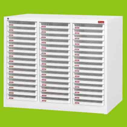 b4v-45pk triple column data chest with 45 b4v-p drawers